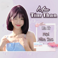Thuốc Nhuộm Tóc Màu Tím Than - Tím Đen Lên từ mọi nền tóc - 100mg | Khanh.color