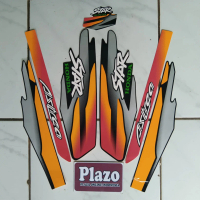striping motor stiker honda astrea star 1997 orange