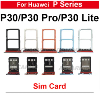 1Pcs For Huawei P30 Lite Pro P30Lite SIM Card Tray Slot Holder P30Pro Replacement Parts Sky Blue