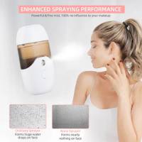 50ml Mini Nano Mist Sprayer Face Steamer Facial Pores Cleaner Moisturize Hydrate Nebulizer Make Up Skin Moisturizing Sprayer