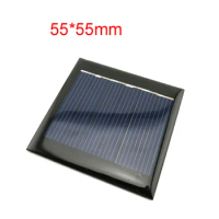 3V 100MA Solar Panel Motor Circuit Power Supply DIY Handmade Toy Accessories Photovoltaic Power Generation Panel 55*55mm