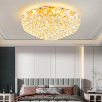 Remote LED Ceiling Lights for Bedroom Home Decor Modern Ceiling Lamps for Room Luxury Crystal Lighting Fixtures Lustres Salon