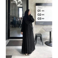 Abaya paling best seller gamis hitam kekinian abaya hitam gamis turkey abaya pita badan abaya haura 
