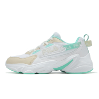 Fila 休閒鞋 HIDDEN TAPE 10 女鞋 米白 綠 拼接 緩衝 老爹鞋 斐樂 5C329Z565