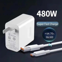 ชุดชาร์จ Type C ของแท้ 480w 240w 120W 100W 66W ชาร์จเร็วพิเศษสำหรับสายชาร์จ Type C พร้อมอะแดปเตอร์