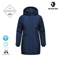 韓國BLACK YAK 女 HIMA WSP AX長版羽絨外套[墨藍] GORE TEX 鵝絨 石墨烯 IU 外套 禦寒風BYDB2WJ901