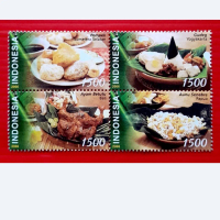 Prangko / Perangko Indonesia Makanan Tradisional 2006 Mint Set Komplit