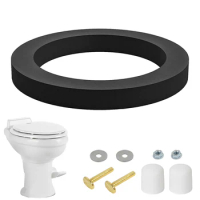 1 Set RV Camper Boat Toilet Gasket Rubber Bowl Seal Kit Replacement with Mounting Hardware Kit for Dometic300 310 320 Series