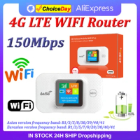4G Lte Mobile WIFI Router 150Mbps Modem Router 3000mAh Portable WiFi Router Pocket Mini Outdoor Hotspot with Sim Card Slot