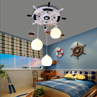 兒童房吸頂燈創意個性男童臥室燈LED護眼柔光燈現代時尚卡通燈具