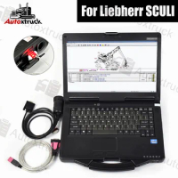 For Liebherr diagnosis software CF53 Laptop Liebherr SCULI Diagnostik Crane Ekskavator Truck Diagnostic Tool