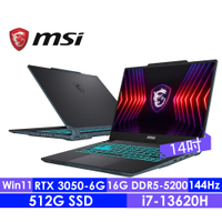 MSI微星 Cyborg 14 A13UDX-068TW 14吋 13代電競筆電(i7-13620H/16G/512GB SSD/RTX3050-6G/Win11)