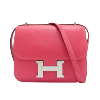 【二手名牌BRAND OFF】HERMES 愛馬仕 口紅粉 Swift皮革 Mini Constance 肩背包 A刻