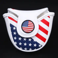 USA Mallet Putter Cover Headcover Magnetic Golf Head Covers Equipment for Scotty Cameron Odyssey Two Ball Taylormade Durable