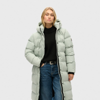 SUPERDRY 英版 女款 長版羽絨外套 保暖外套 Microfibre Longline 清灰