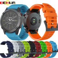 26mm Sport Watch Wrist band Strap for Garmin Fenix 6X 5X Plus Fenix 3 3HR GPS Smart Watchband Quick Release Easy fit Bracelet