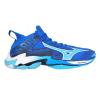 MIZUNO WAVE LIGHTNING NEO 3 男排球鞋-運動 訓練 V1GA240201 藍湖水藍白