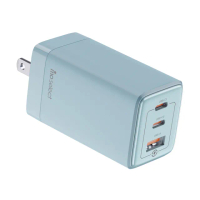 【mo select】65W GaN 氮化鎵手機充電頭/充電器☆三孔2C1A(支援手機/筆電/平板)