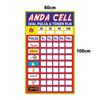 Spanduk / Banner / Konter Pulsa 100X70 cm