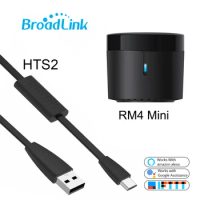 BroadLink RM4 Mini IR WiFi Universal Remote Control Wireless Switch HTS2 Temperature Humidity Sensor Work With Alexa Google Home