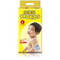Prokids小淘氣 透氣乾爽嬰兒紙尿褲/尿布(L 42片x6包/箱購)