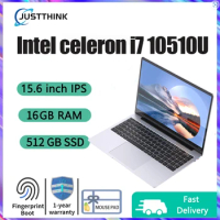 Gaming Laptops Intel i7 Core 10510U 11th Gen Notebook Computer 16GB RAM 11th Generation 1TB SSD 15.6 inch Notebook Laptop
