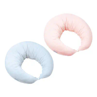 六甲村 經典孕婦哺乳枕-柔軟毛巾款 (寶貝藍/娃娃粉)-寶貝藍