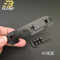 Tactical Gear AK47 Steel Dovetail Side Plate Milled Stamped Receivers Accepts AK Side Rail Scope Mount Ruger 10/22 Hunting Base