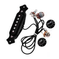 Folk Acoustic Guitar Tuner Acoustic Pickup With Tone Volume Controller Professional Acoustic Guitar Transducer Amplifier