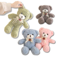 33cm Cute Teddy Bear Plush Toy Green Blue Pink White Dark Brown Teddy Bear Animal Plush Doll Sleep Companion Doll