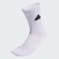 【滿額現折300】ADIDAS 襪子 運動襪 白淺紫 黑刺繡LOGO 編織 中筒襪 長襪 (布魯克林) HP1574