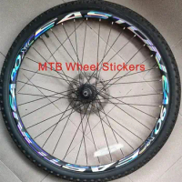 wheel set stickers bike 26 / 27.5/29 inch wheels mountain bike wheel rim sticker bike stickers rims Reflective decals radium MTB