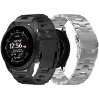 22mm Titanium Metal Band For Fossil gen 6 44mm Gen6 / gen 5 5e / Gen5 LTE 45mm Strap Smartwatch Wristbands Bracelet Accessorie