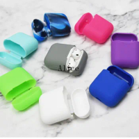 Soft Silicone Skin Case for Apple Airpods charging Case Airpod Protective Cover Sleeve pouch Shockproof coque fundas 500pcs