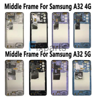 For Samsung Galaxy A32 4G Middle Frame Plate Housing Bezel LCD Support Mid Faceplate Bezel For Samsung A32 5G Middle Frame