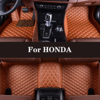 Full surround custom leather car floor mat for HONDA Odyssey(Ⅴ) Vezel Shuttle URV Inspier XRV car interior car accessories