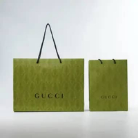 Tas PAPER BAG GUCCI WHITE / GREEN 100% ORIGINAL size XS