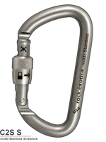 Rock Exotica -  D型鉤環 / 不鏽鋼登山鉤環 扣環 C2 S S SCREW-LOCK D