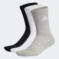 【adidas 愛迪達】襪子 中筒襪 運動襪 9雙組 黑白灰 IC1311(2950)