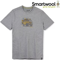 Smartwool Merino Sport 150 男款美麗諾羊毛T恤 吉普車探險 SW016570 545 淺灰色
