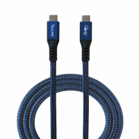 【TeZURE】Type-C to Type-C USB4 100W 藍色1米(USB4/向下相容USB3)