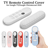 Silicone Remote Control Protective Cover Suitable for Google Chromecast 2020 Smart TV Anti-drop Non-slip Soft TV Remote Case