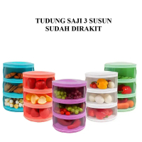 [COD] Tudung Saji 3 Susun Lebih Tebal FOOD GRADE Sudah Dirakit dan Siap Digunakan Praktis Tempat Pen