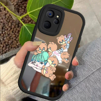 เคสสำหรับ Realme 10 Realme 10 Pro 5g/Realme 10 Pro Plus หมีซุกซน ฝาครอบคลับ ลายพื้นผิวกระจก เคสโทรศั
