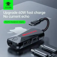 Plextone GS1 Mark II 3in1 Type-C Gaming Audio Charger Adapter Sound Card Converter