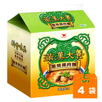 統一 滿漢大餐 蔥燒豬肉麵 193g (3包入)x4袋/箱【康鄰超市】