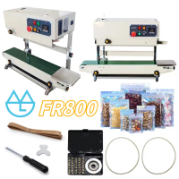 220V/50HZ FR800 Mesin Segel Plastik Otomatis (Continous Band Sealer) Mesin Press Sealer Multifungsi