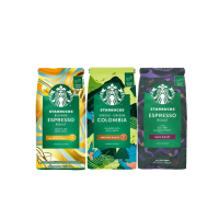 【STARBUCKS 星巴克】精選咖啡豆3包組(200g/包 口味隨機出貨)