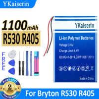 1100mAh YKaiserin Battery For Bryton R530 R405 530 GPS Bateria