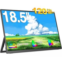 18.5 Inch Portable Monitor 1920*1080 120HZ IPS HDMI TYPEC For Laptop XBox PS4/5 Switch Phone Computer Extension Office Screen